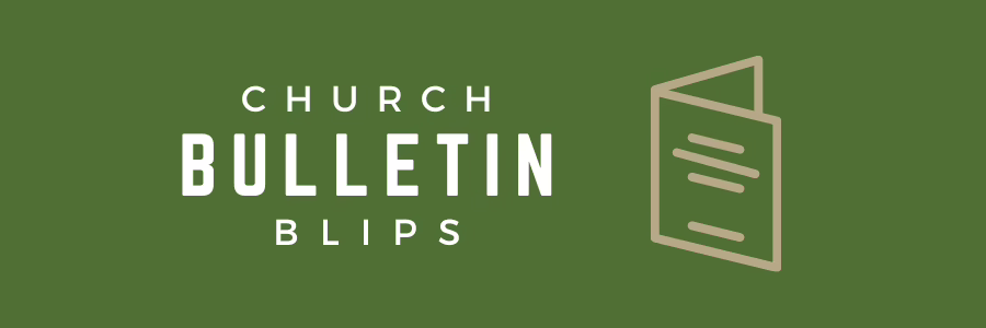 Bulletin Blip Header